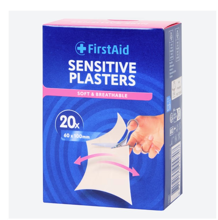 Набір пластирів FIRST AID Sensitive 30 шт.