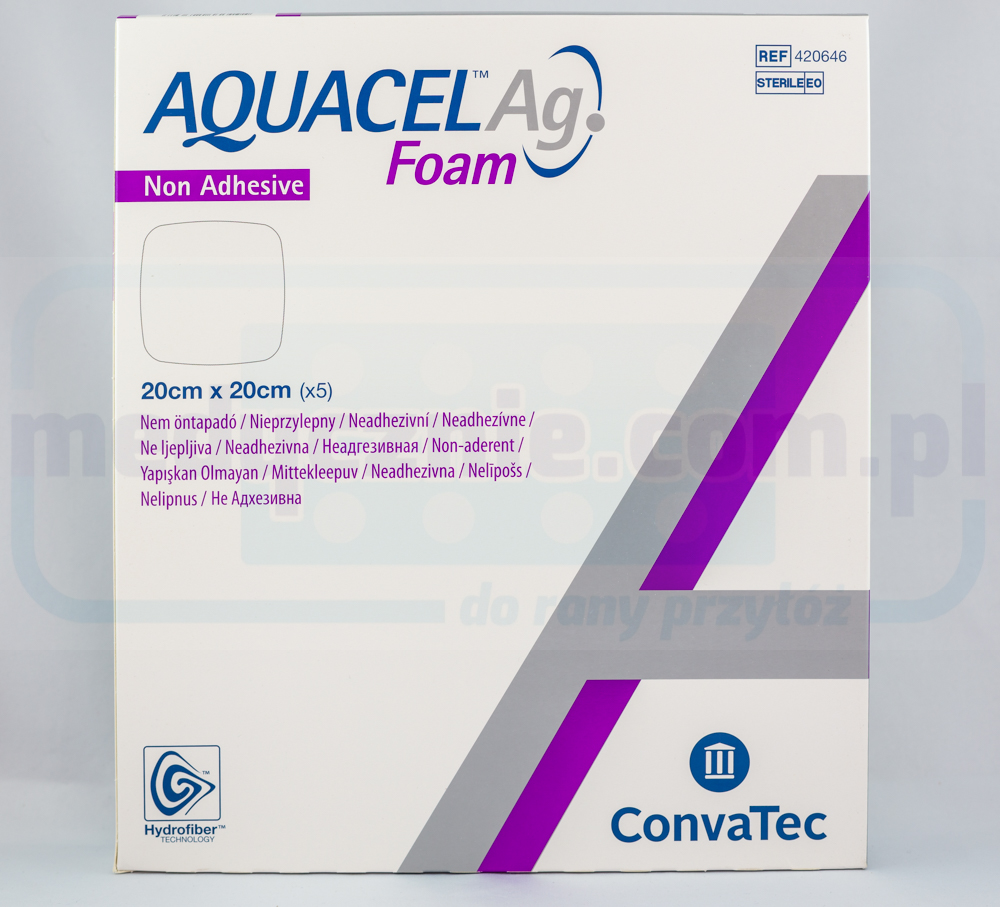 Aquacel Foam Ag Non Adhesive 20*20см багатошарова піноплас...