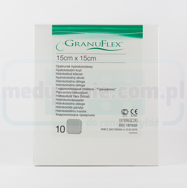 Гідроколоїдна пов’язка Granuflex 15*15см 1шт