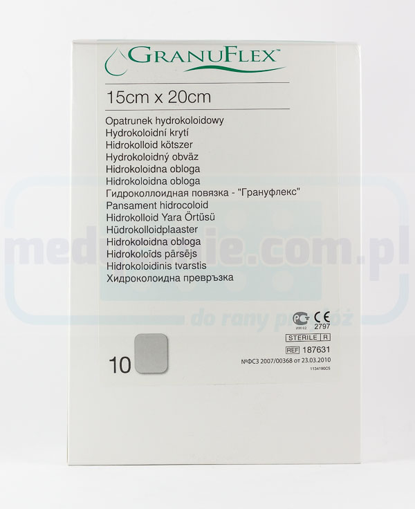 Гідроколоїдна пов’язка Granuflex 15*20см 1шт