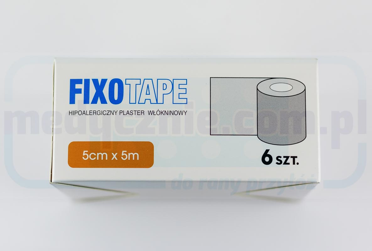 Гіпоалергенний пластир. стрічка неткана FIXOTAPE 5см*5м 1шт