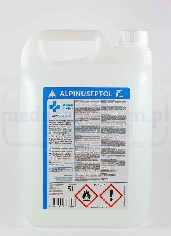 Засіб для дезінфекції поверхонь Alpinuseptol Neutral 5 л (...