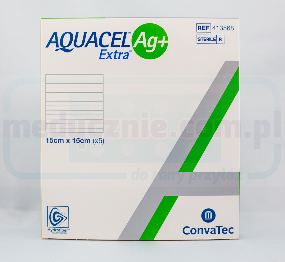 Пов'язка Aquacel Ag Plus Extra 15*15см зі сріблом 1шт