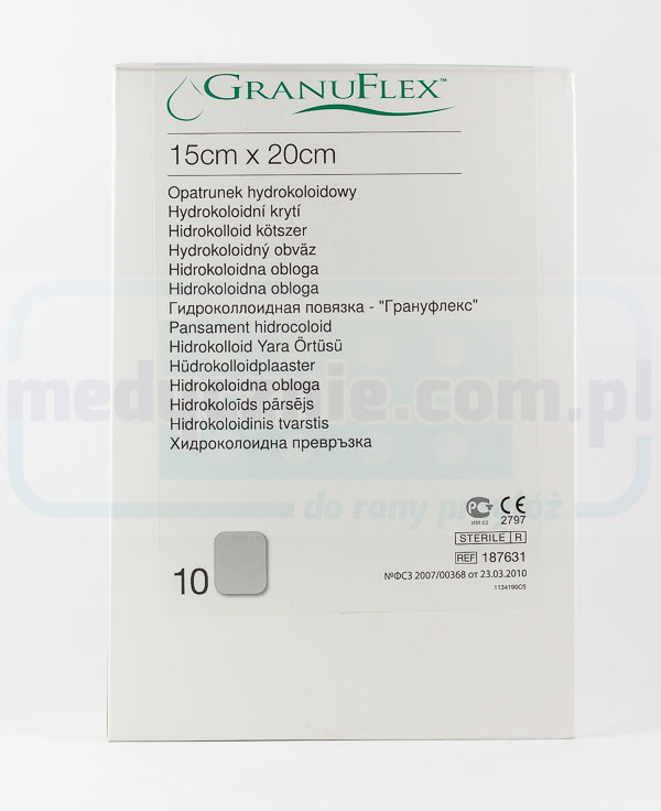 Гідроколоїдна пов'язка Granuflex 15*20см 1шт