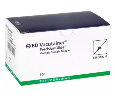21G 0.8* 38 100шт голки для системи BD Vacutainer (360213)