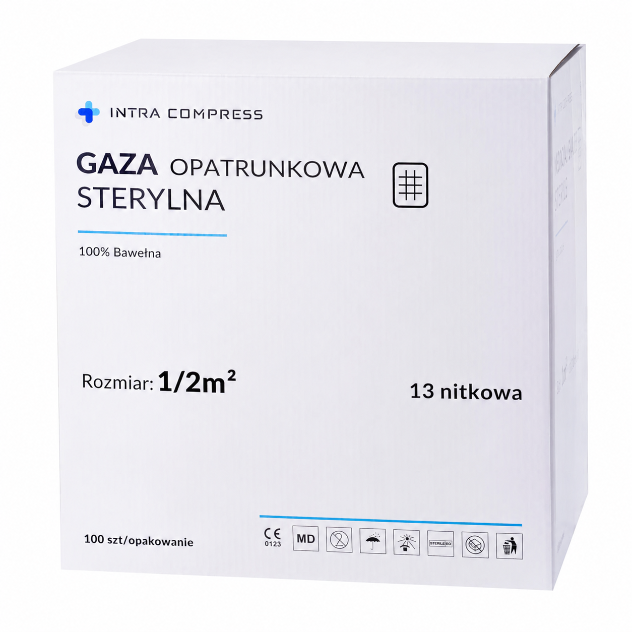 Марля стерильна 13N 1/2 м2 100шт