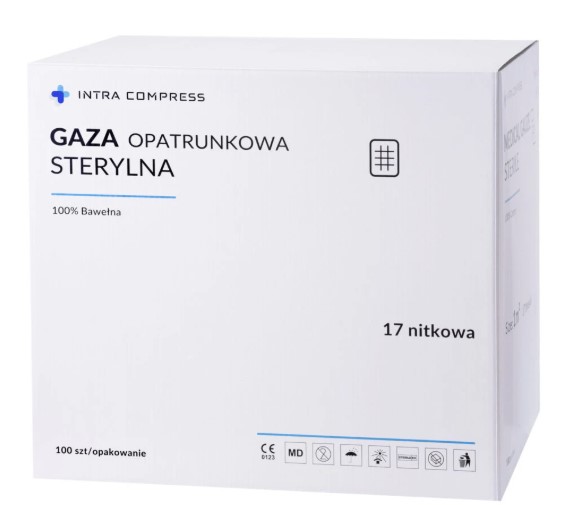 Марля стерильна 17N 1/2м2 100шт - Зображення 3