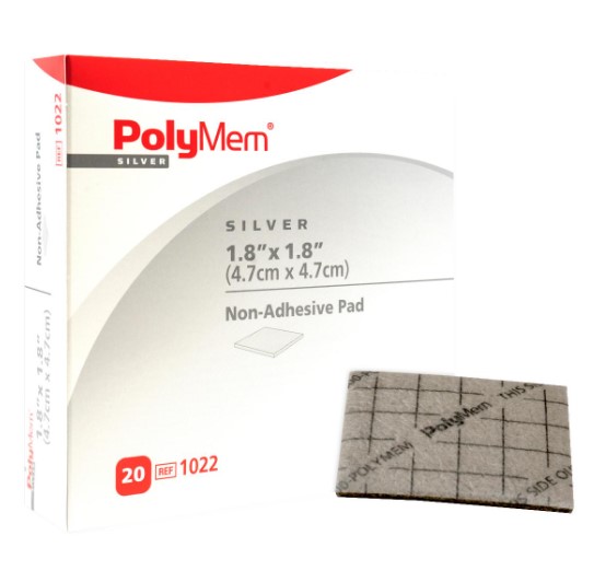 Неадгезивна подушечка PolyMem Silver 1022 4,7х4,7 см 1 шт.