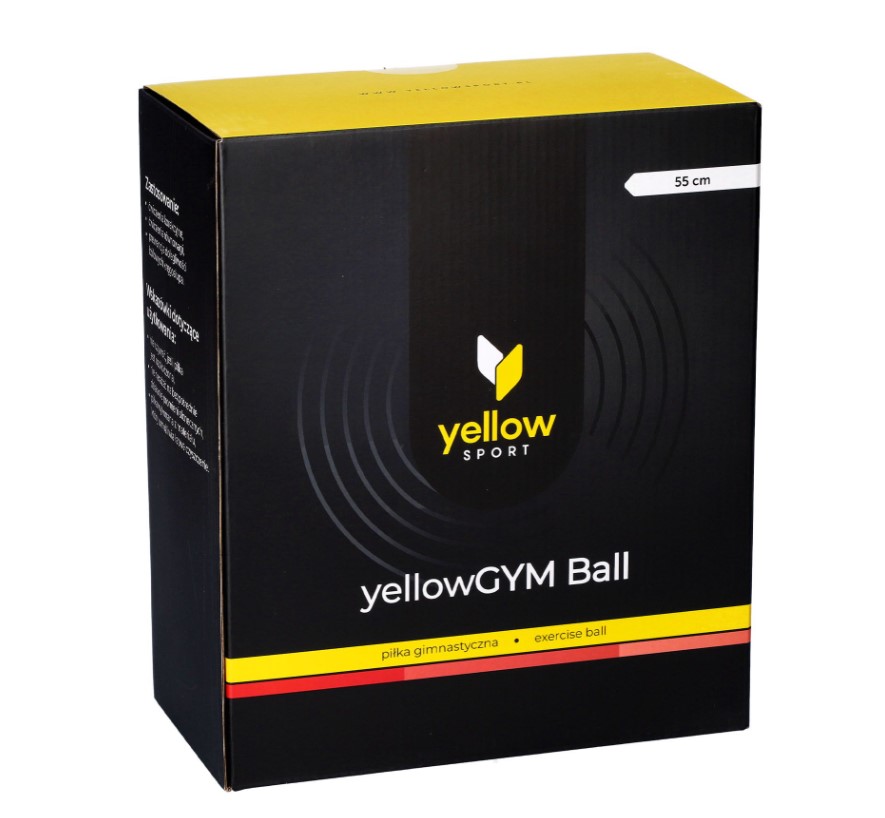 М'яч для реабілітації жовтийМ'яч для гімнастики 55 см червоний - Зображення 3