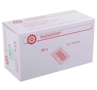 Смужки для закриття ран Rudastrip 6мм*75мм 3шт - Зображення 2