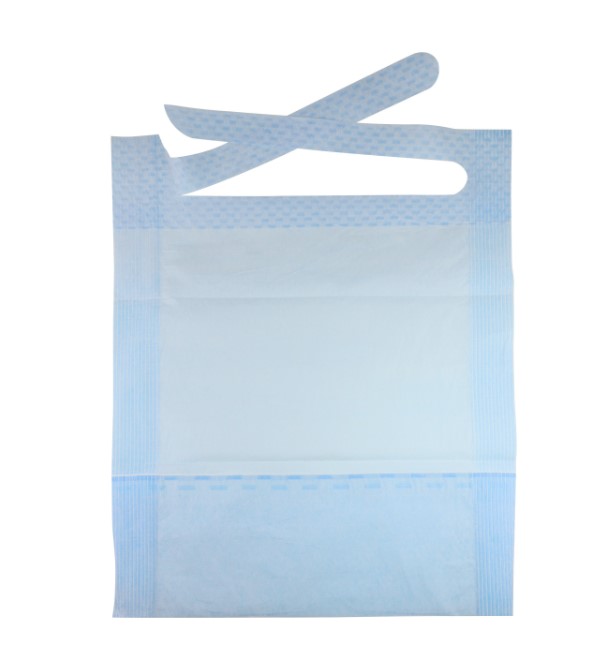 Слюнявчик з кишенькою 100шт рожевий MEDPROX BIBS - Зображення 2