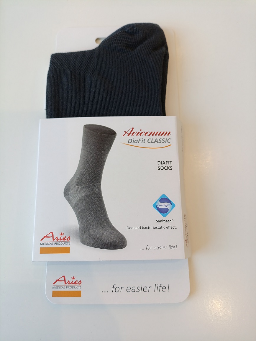 Шкарпетки діабетичні Avicenum-DiaFit CLASSIC розмір 36-39 пара 7007 антрацит