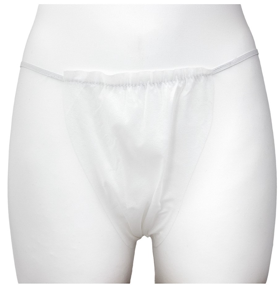 Жіночі одноразові стрінги білі універсальні розмір 100шт - Зображення 3