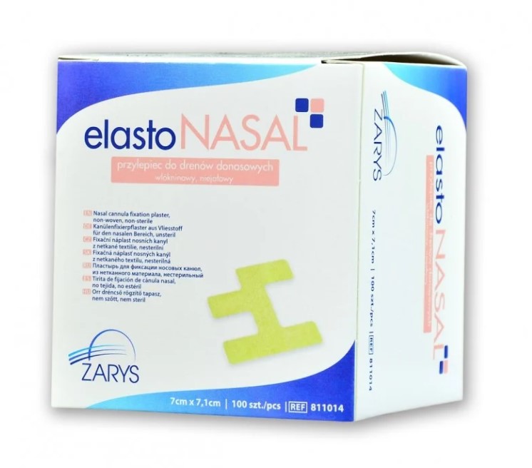 ELASTONASAL пов'язка 7х7,1см 50шт фіксуючий клей для носових дренажів