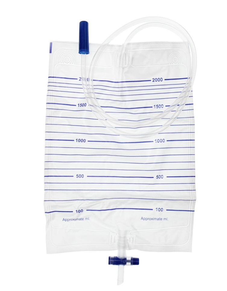 24-годинний мішок для збору сечі з Т-клапаном 2л 1шт - Зображення 2