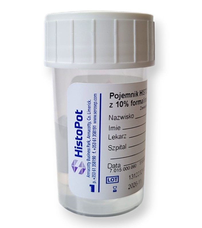 60 мл контейнер для гістопатів з 10% формаліном