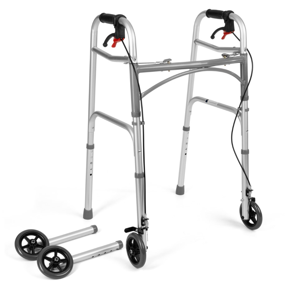 Чотириколісний інвалідний візок з гальмами - модель JMC-C 3223 - Зображення 2