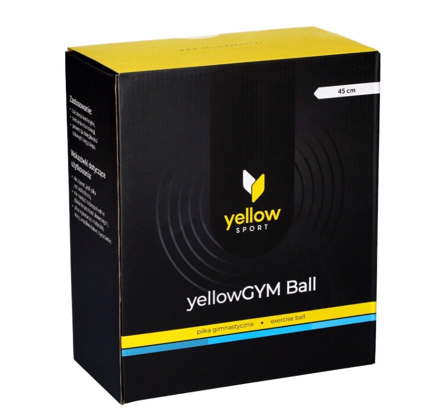 М'яч для реабілітації жовтийМ'яч для гімнастики 45см синій - Зображення 2