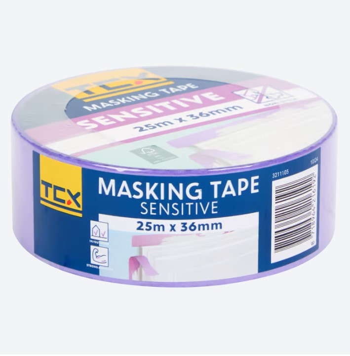 Самоклеюча паперова стрічка 3,6см*25м фіолетова