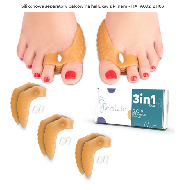 Вальгусна деформація - HA_A092_ZH03 набір роздільників пальців стопи при вальгусній деформації - Зображення 2