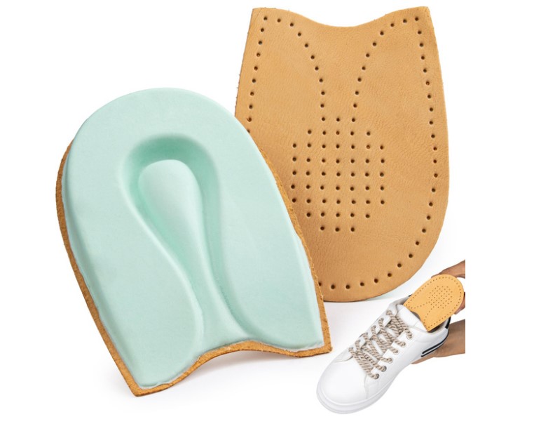 Шкіряні п'яткові супінатори розміру M для лікування п'яткової шпори та болю в п'ятах