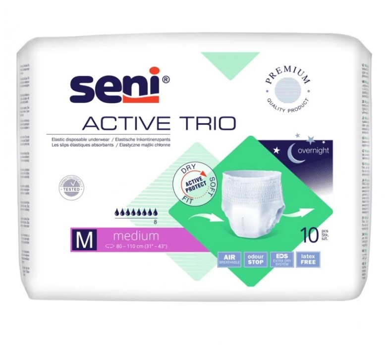 Seni Active Trio вбираючі трусики MEDIUM 10шт