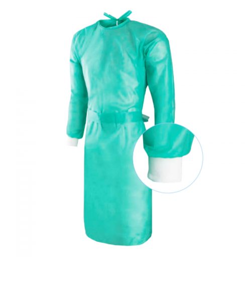 Фартух нетканий з манжетою 20г розмір XL 1шт зелений