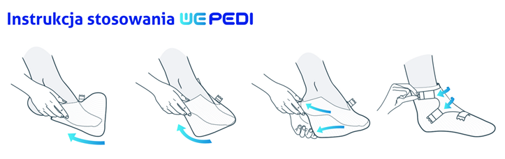 Бандаж для фіксації стопи WEPedi розмір M 10шт - Зображення 3
