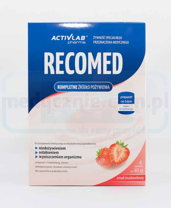 Поживний коктейль RecoMed 6x65г полуниця
