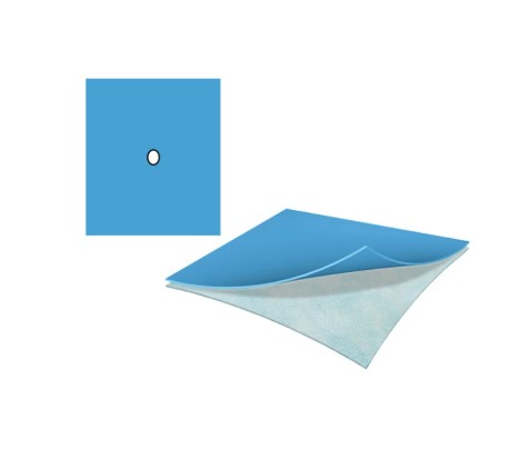 Серветка стерильна ALPHAtex REF AT-NFF-S 21 50*60см з центральним отвором 7см 1 шт. неадгезивна