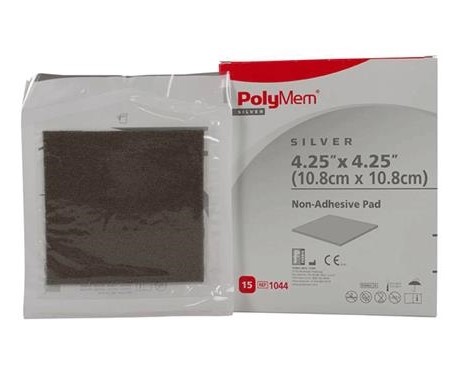 Неадгезивна подушечка PolyMem Silver 1124 10.8x32 1шт.