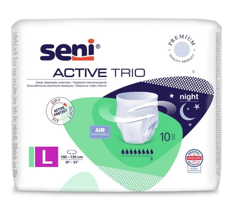 Seni Active Trio LARGE поглинаючі труси 10шт