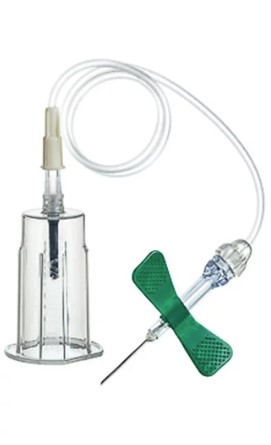 Безпечна голка-метелик 21G 0,8* 19мм з трубкою 7,5 19см 35шт Vacuette Greiner REF 450085v1