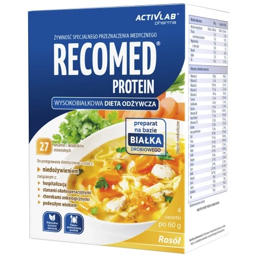 Бульйон Recomed Protein 4x60г