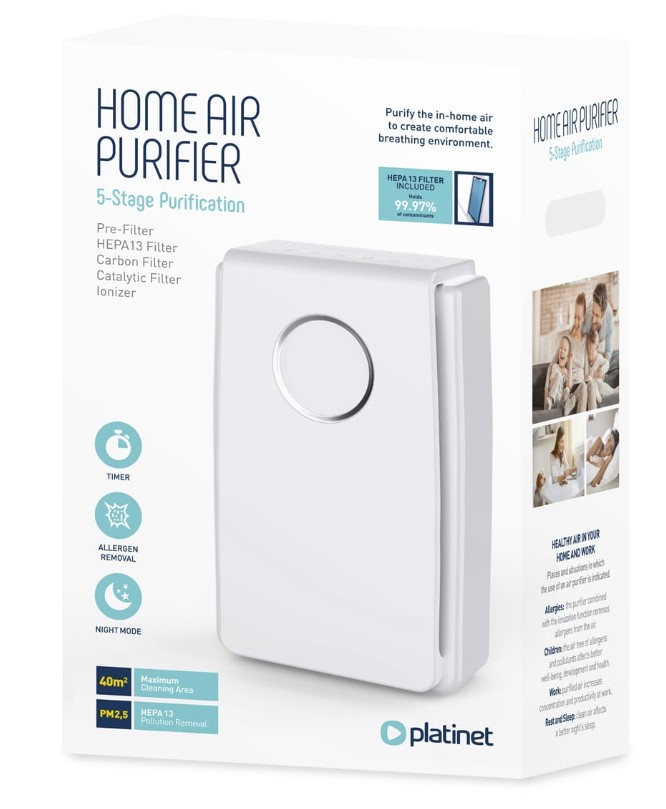 Очищувач повітря з фільтрами HEPA 13 - Зображення 4