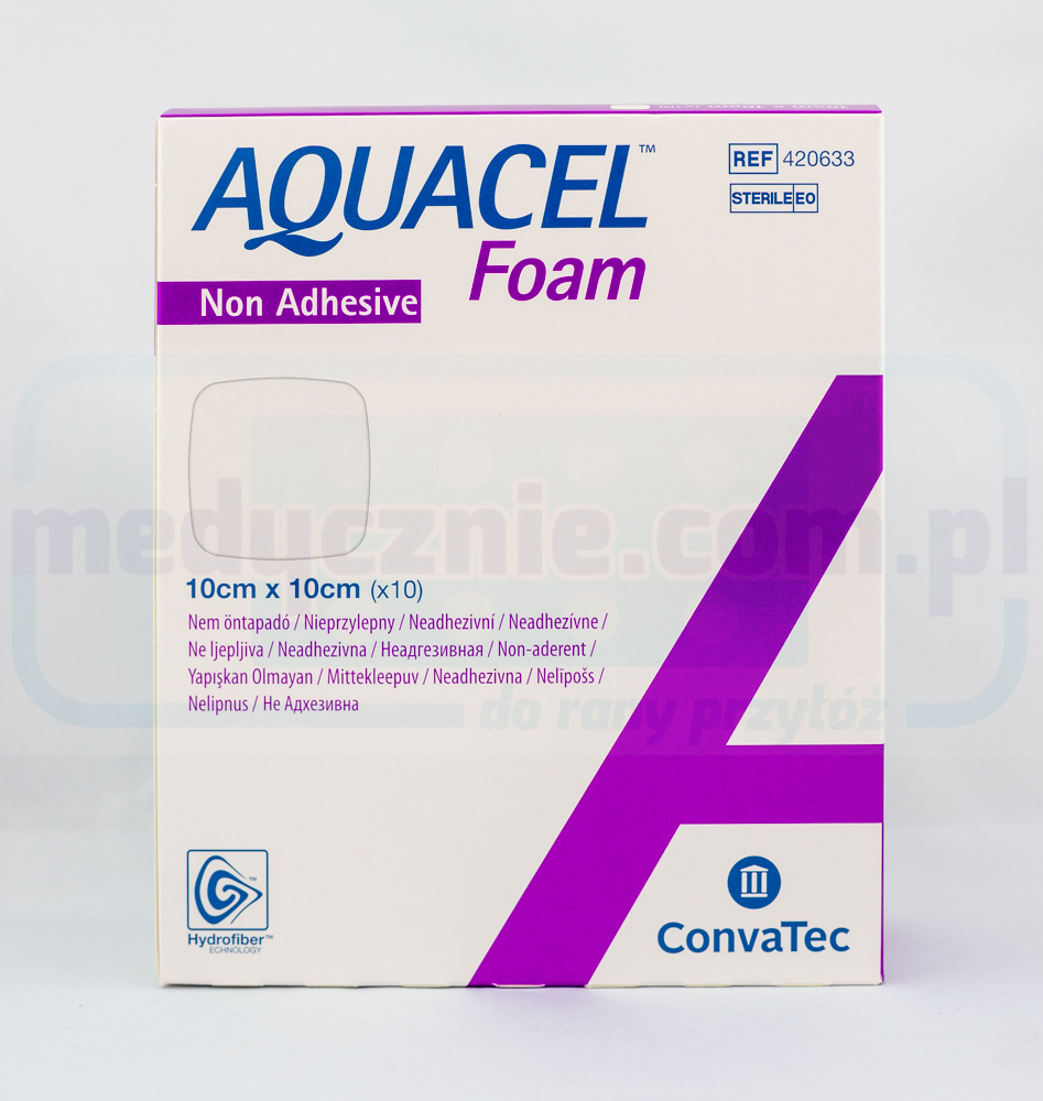 Пов'язка з піни Aquacel Foam Non Adhesive 10*10см багатошарова пінопластова 1шт