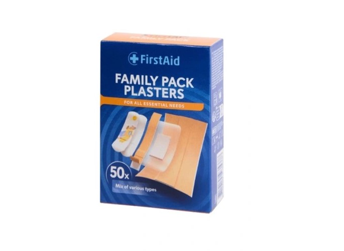 Набір гіпсу з аптечкою FIRST AID Family Box 50шт.