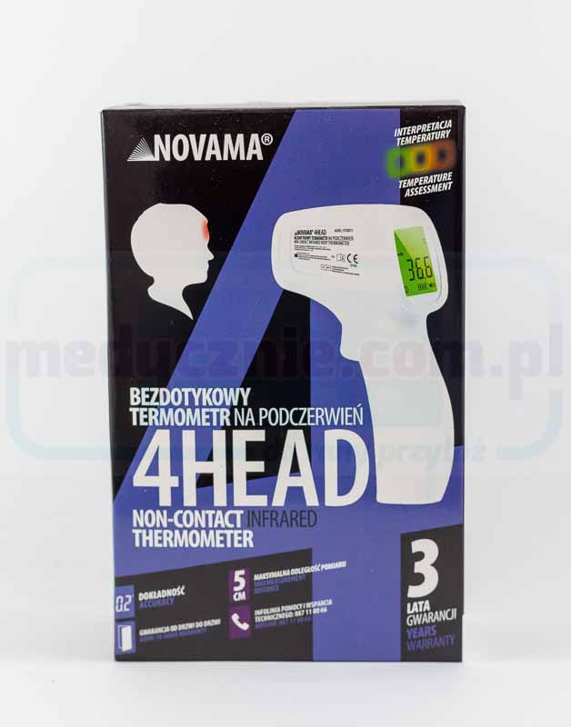 Безконтактний термометр NOVAMA 4HEAD HTD8813