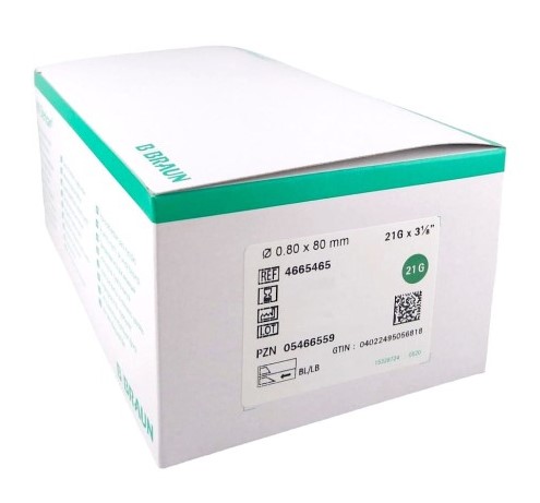 Голка стерилізаційна Sterican G21 0,8*80мм 100шт REF 4665465