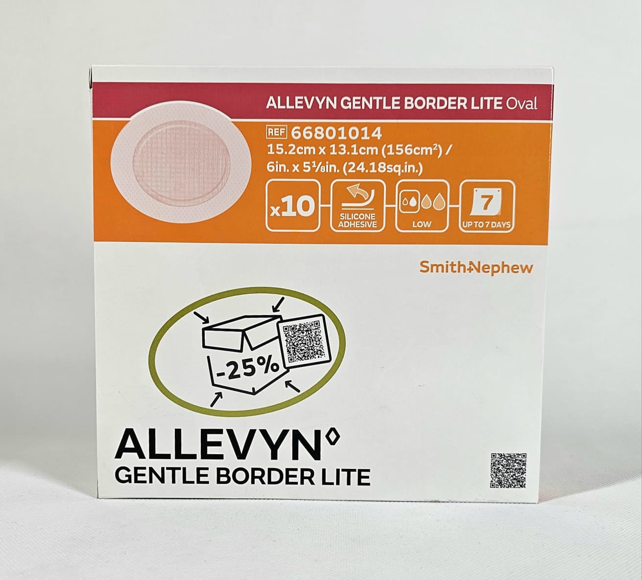 Allevyn Gentle Border Lite Oval 15.2* 13.1см 1шт