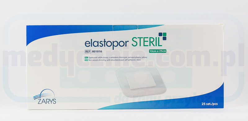 Пов'язка поглинаюча ELASTOPOR Steril 10* 25см 25шт