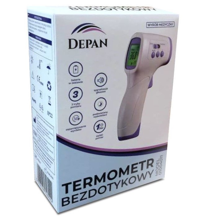 Безконтактний інфрачервоний термометр DEPAN 01004011 - Зображення 4