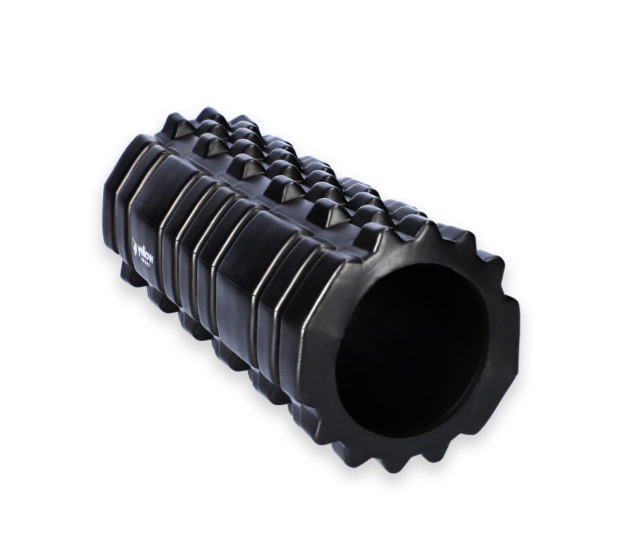 Масажний валик YellowROLLER EVA чорний 33 см