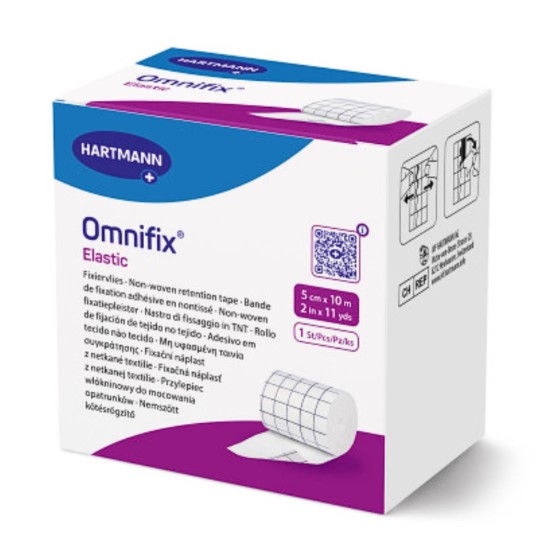Еластична неткана стрічка Omnifix 5см*10м 1шт самоклеючий перев'язувальний рулон