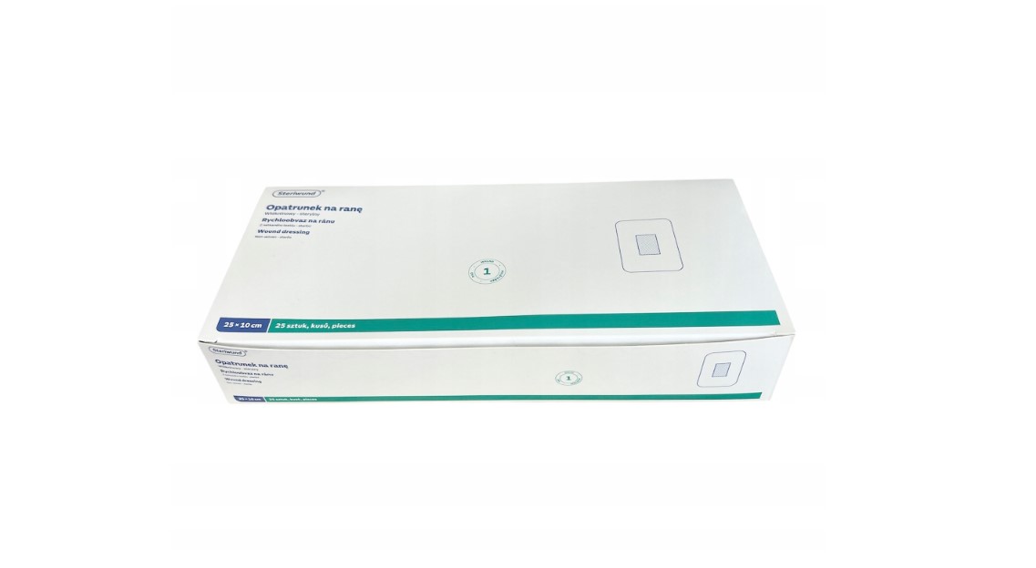Пов'язка з поглинаючою прокладкою STERIWUND 25см х 10см 25шт