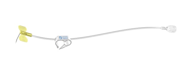 Голка з портом 0,9x19мм 20G REF RHU-2019AH типу Huber з крильцями та трубкою