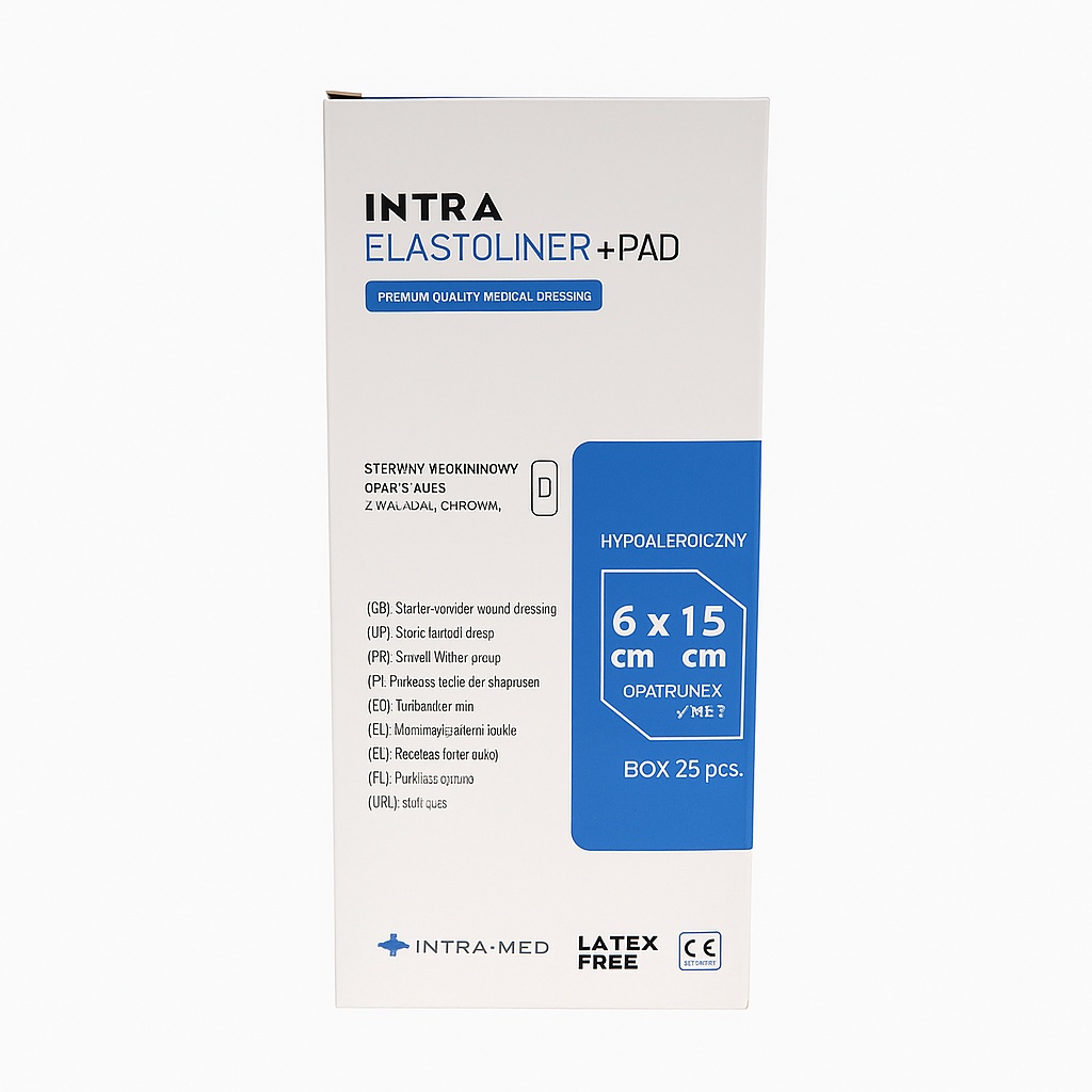 Пов'язка з абсорбуючою подушечкою ELASTOLINER+PAD 6см х 15см 25шт