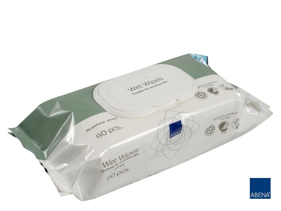 Вологі серветки без запаху Wet Wipes a'80шт 18x20см