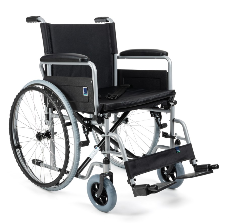 Сталевий інвалідний візок CLASSIC-TIM H011 розмір 46см