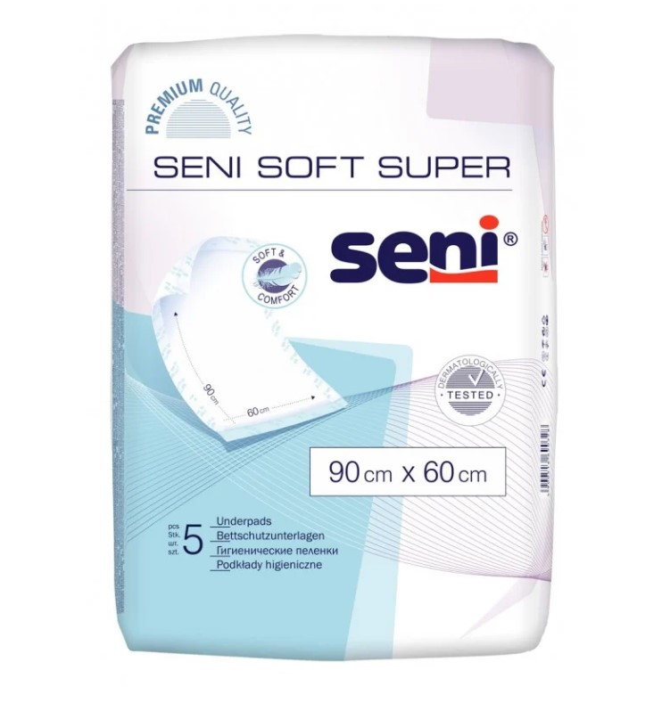 Серветка захисна Seni Soft Super нестерильна 90x60 5шт